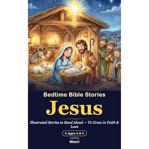 Bedtime Bible Stories Audiolibro Por Woori arte de portada