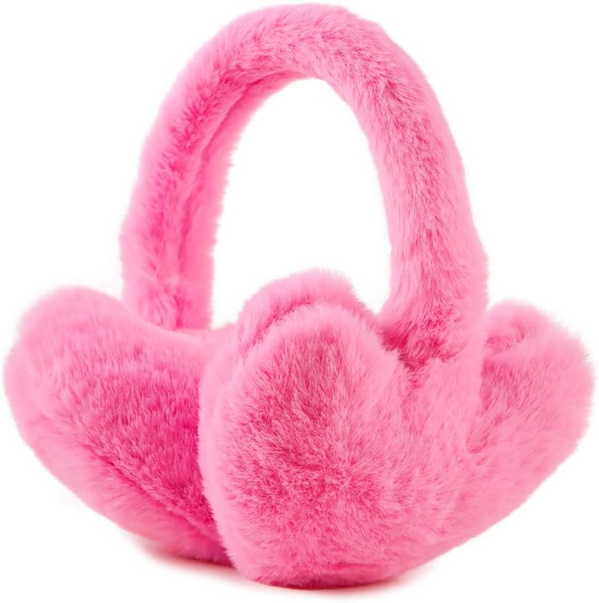 Yuoahcn Toddler Kids Winter Earmuffs Girl Warm Ear Muffs Baby Girls Plush Ear Warmers Cute Ear Covers Headband 3-8Y