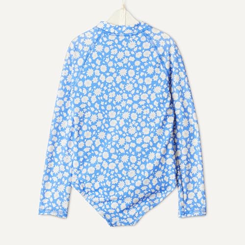 Image of Amazon Essentials Girls' Long Sleeve Rash Guard One-Piece Swimsuit