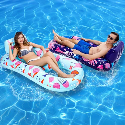 PuppyuWill 2-Pack Extra Large Pool Lounger