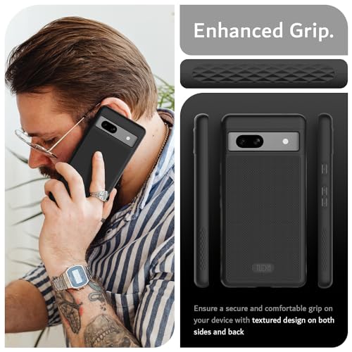 Image of TUDIA MergeGrip Magsafe Compatible for Google Pixel 7a Case - Matte Black