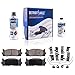 Detroit Axle - Front Brake Kit for Toyota Camry Avalon Lexus ES300h ES350 Drilled & Slotted Brake Rotors and Ceramic Brakes Pads Replacement