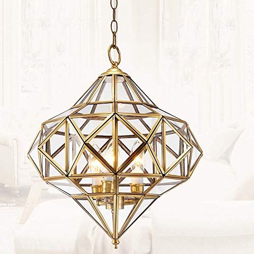 WWFF Lampadario Ristorante Luce Trasparente Vetro