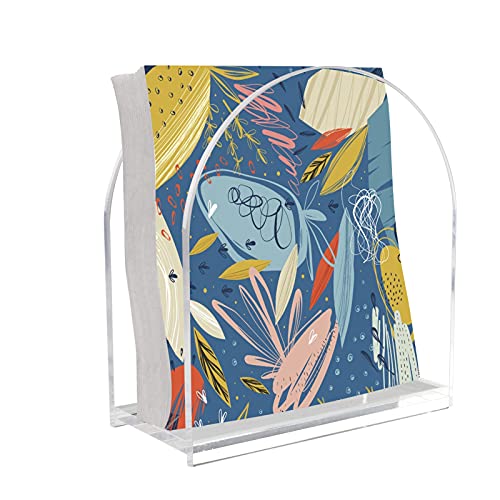 Tasybox Serviettenhalter aus Acryl, transparent, für Tische, Küche, Restaurant, Heimdekoration, moderner dekorativer Halter für Abendessen, Papier, Cocktailservietten Cover