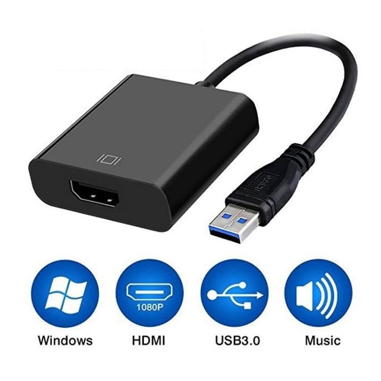 Image of FORIDA USB 3.0 to HDMI Adapter, USB-A 3.0 /2.0 to HDMI Converter, Full HD 1080P External Display Adapter for Connect PC, Laptop to Monitor HDTV Projector, Support Windows 2000 / XP /Vista / 7 /8 / 10