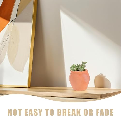 Miniatura 5 de Juego de 6 mini macetas de terracota para suculentas macetas pequeñas de arcilla para plantas, macetas duraderas