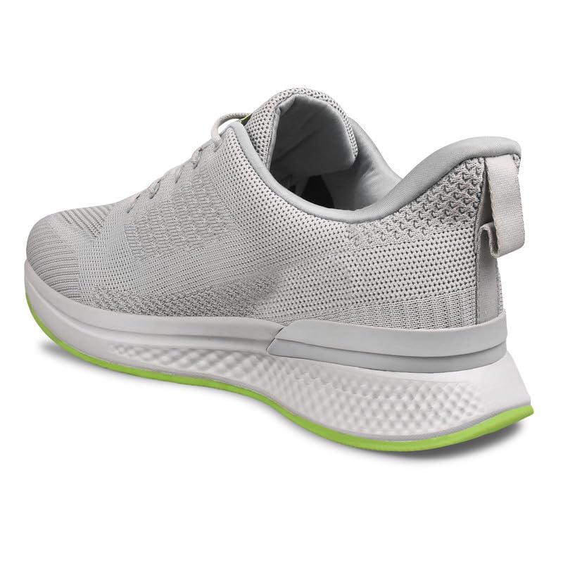 Image of SSPOT ON Black P.Green Men's Running Lightweight Breathable Shoes with Memory Cushion