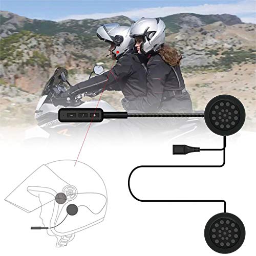 Vr-Robot Wireless Motorcycle Helmet Headset Work With Bluetooth, Motorcycle Intercom Headset, Wireless Helmet Heaphones, Wireless Helmet Communication Systems For Motor Motorbike, Motor Helmet Headset #TOP1