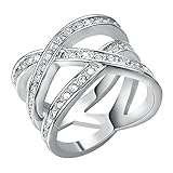 Yoursfs Statement Rings for Women Cubic Zirconia 
