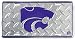 Kansas State Diamond License Plate Tin Sign 6 x 12in