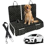 Erivis Dog Car Rear Seat Cover for Lexus RX NX TX ES GX is Accessories, Water-Resistant Pet Car Seat Guard Bench Seat Cover, Non-Slip Rear Seat Protection
