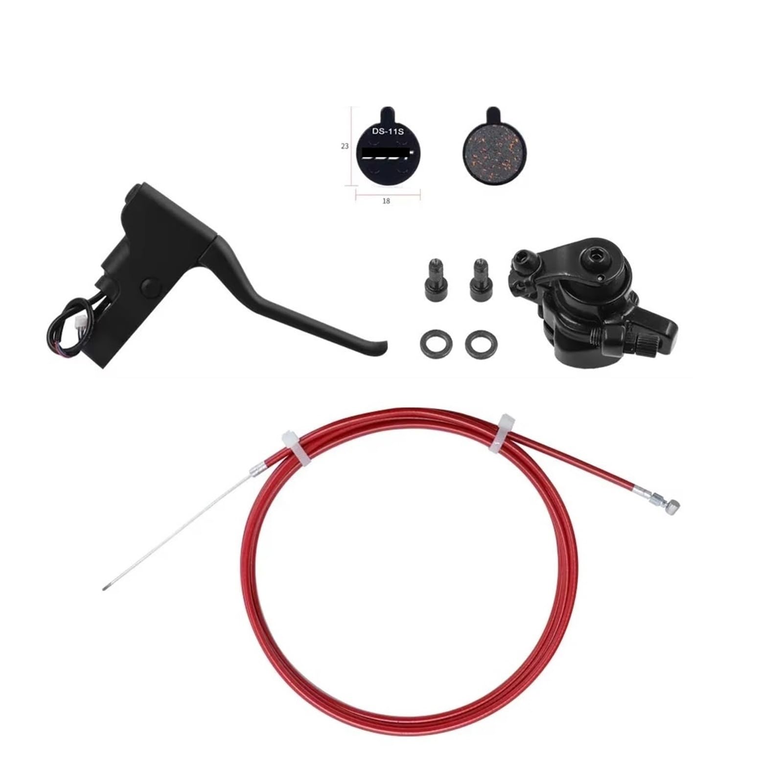 Zestawy hamulcowe do hulajnóg elektrycznych M365, zaciski hamulcowe, 110 mm, przewody hamulcowe, akcesoria zamienne do uchwytów(Brake kit)
