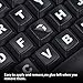 2PCS English Keyboard Stickers Replacement Letters, Full Size Big Letter QWERTY Keyboard Sticker Universal for PC Computer Laptop Desktop, Matte Keyboard Alphabet Stickers
