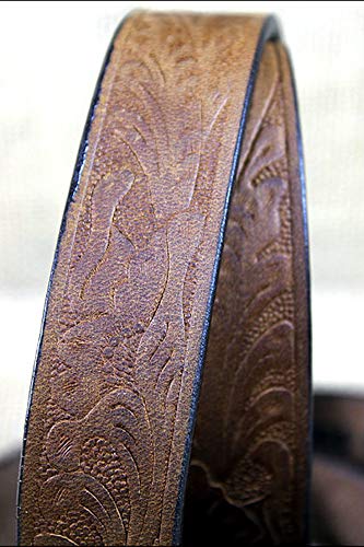 Justin 0189D 20 X 1 Inch Brown Boy's Western Embossed Cowhide Leather Belt