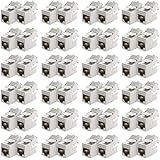 deleyCON 48x CAT6a MINI Keystone Jack Modul Patchkabel Netzwerkkabel Verbinder STP Schirmung RJ45 Buchse Netzwerk Dose Patchpanel Keystonehalterung Erweiterung
