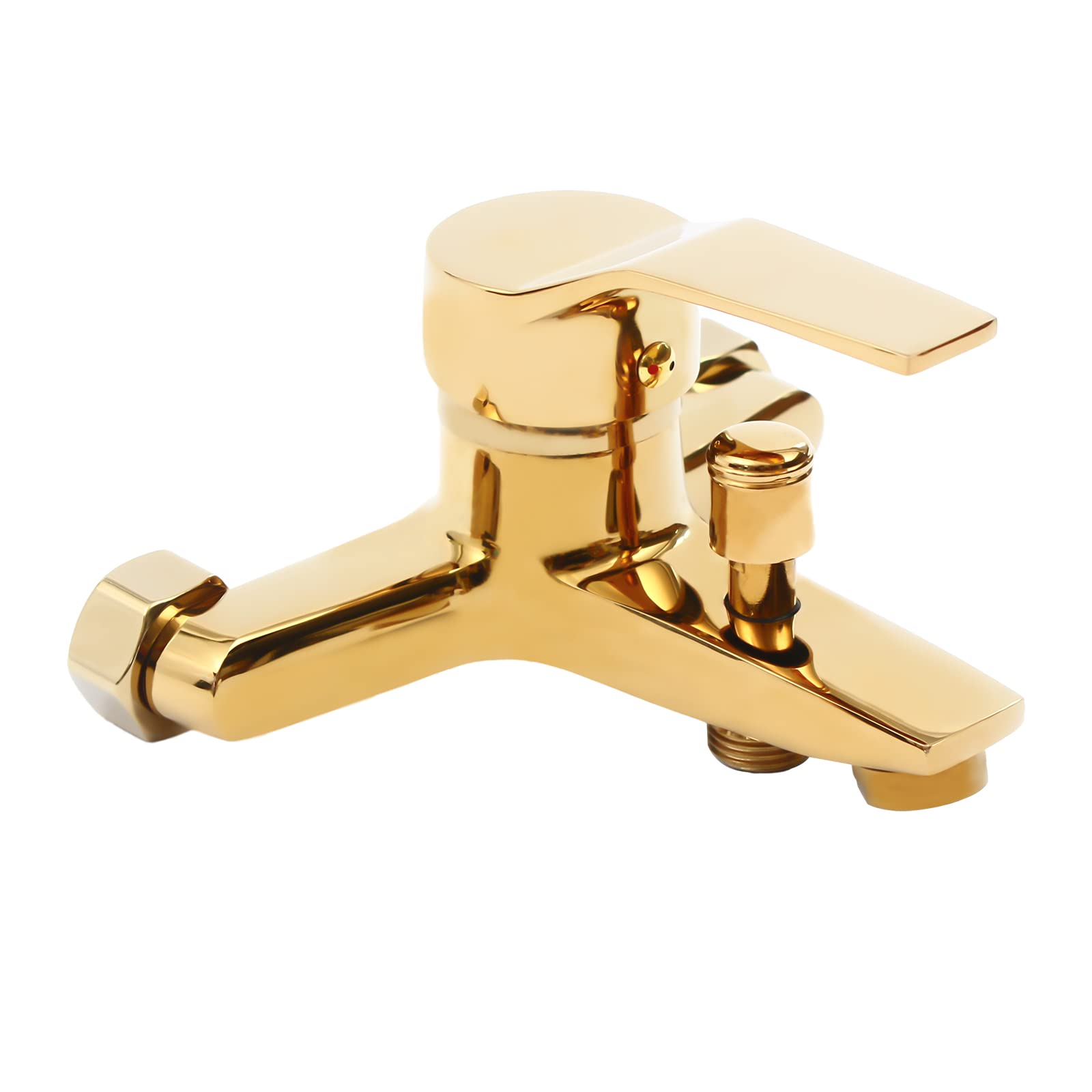 Juego Completo de Grifo de Ducha Dorado Con Alcachofa de Mano, Soporte y Manguera, Tipo Dúplex Para Lavabo, Tubo de Agua de 1,5 m