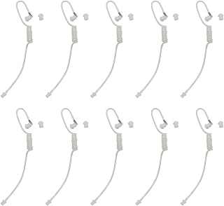 10Pcs Two Way Radio Replacement Covert Acoustic Air Coil Audio Acoustic Tube earpiece is Compatible with Motorola Kenwood Icom Yaesu Radio