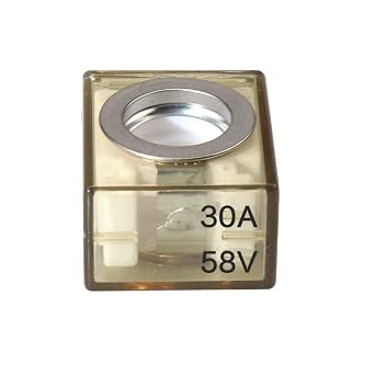 MRBF Terminal Fuse 30A Marine Rated Battery Fuse, 58V DC Max, IP66 Waterproof for Automobiles RVs DC Main, Inverter