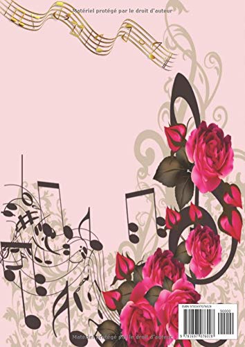 Mon Cahier de Musique: Carnet de musique avec portée pour la composition musicale Grand Format 21 x