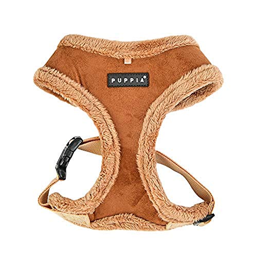 Puppia Terry Dog Harness Over-The-Head Winter Suede Warm No Choke No Pull Training Walking For Small And Medium Dog, Brown, Large #TOP28