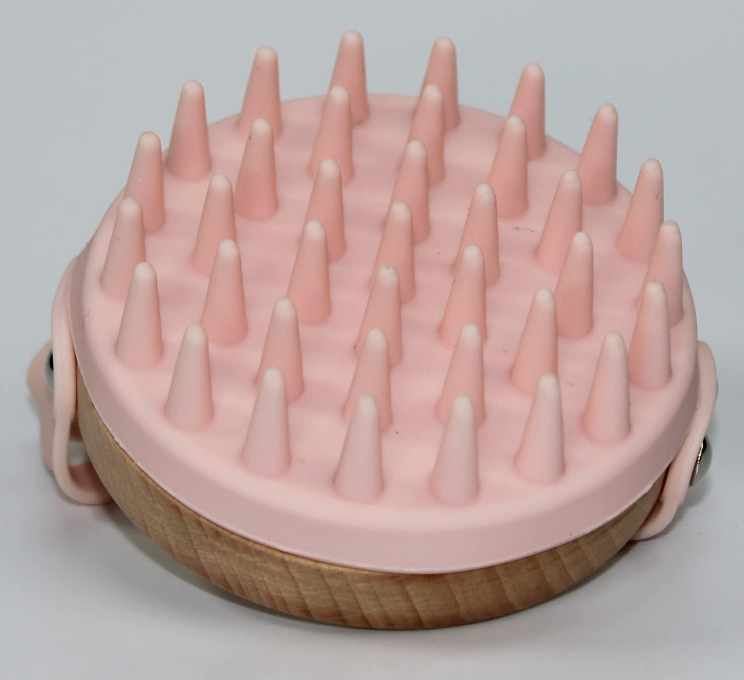 Bodylife Home Scalp Massager Shampoo Brush Soft Silicone Bristles For Hair & Scalp Care Pink, Pink,brown - Image 3