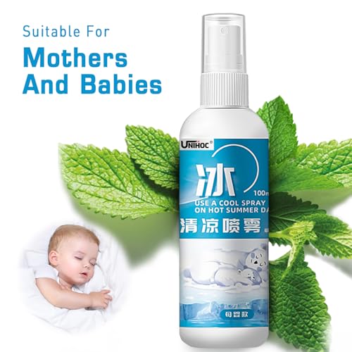 Spray de Enfriamiento de Niebla, Spray Portátil para Aliviar Los Sofocos, Fresco Larga Duración en Verano, Spray Corporal Refrescante para Verano para Excursiones - imagen 3