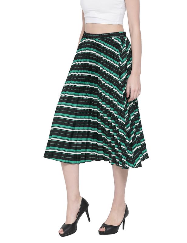 Image of oxolloxo Women Pleated Midi Skirt