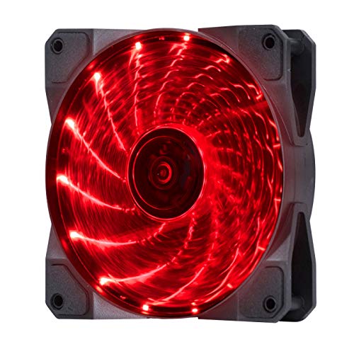 FAN/COOLER VX GAMING V.LUMI 15 PONTOS DE LED 120X120 VERMELHO, Vinik, 29562