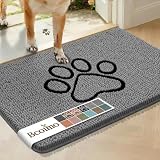 Bcoimo Chenille Doormats Absorb Moisture and Dirt 30*20, Muddy Mats for Dog