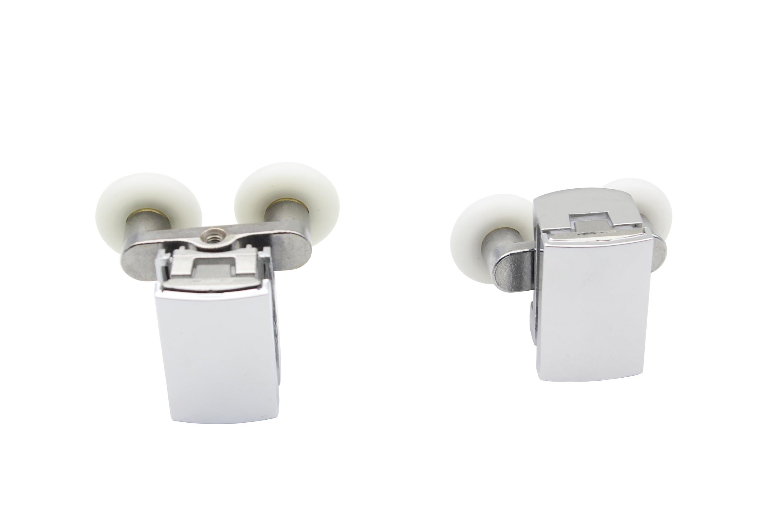 KEABATH Solid zinc Alloy 23mm Diameter Shower Glass Door Rollers Shower Twin Wheels Runner Pulleys - Image 4