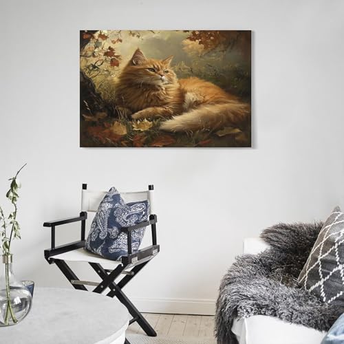 Affiche DecoRation Chat de forêt norvégien Tableau Impression Toile - 5