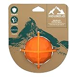 Hound2O Dog Chew Toys - Squeaky Fetch Ball, Orange - Tough, Engaging, & Interactive Chew Toys - Chew