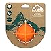Hound2O Dog Chew Toys - Squeaky Fetch Ball, Orange - Tough, Engaging, & Interactive Toys for All Breeds - Chew, Chase, & Fetch - Durable Non-Toxic Materials That Float, Easy to Clean for Outdoor Play