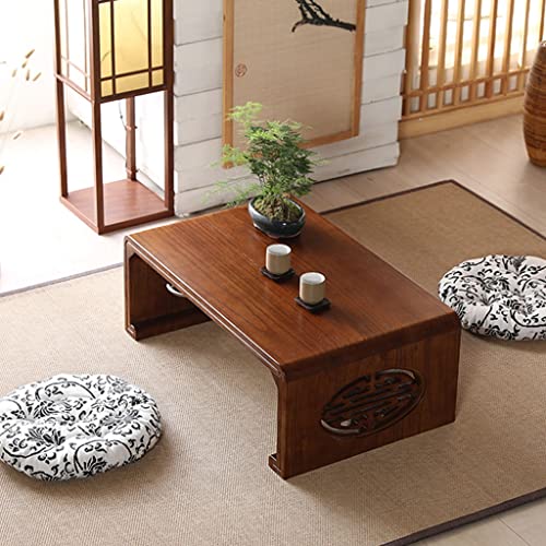 Table basse méditation zen pour coin thé et tatami sur table de chevet
