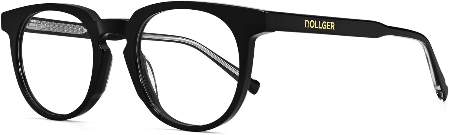 Blue Light Blocking Glasses for Men Women Anti Glare Computer Glasses with AC Lens Round Fashion Retro Unisex Spectacles