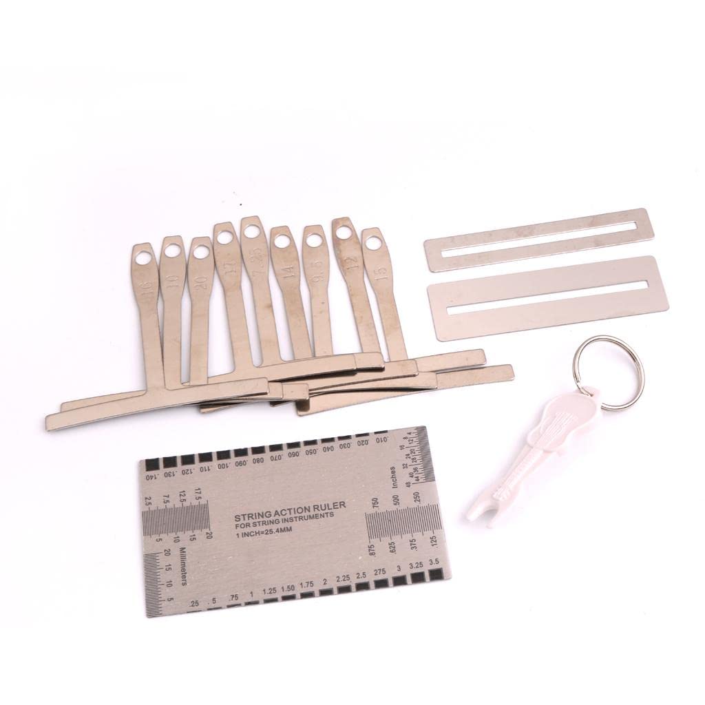 LICHTS 9pcs Understring Radius Gauge+String Action Gauge+2pcs Fingerboard Protector - Image 7 thumbnail