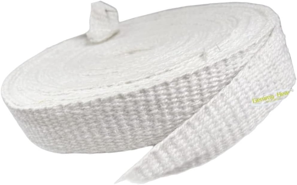 1pc High-Temp Ceramic Fiber Insulation Tape - Custom Sizes for Extreme Heat Resistance (30x2mm to 1000x5mm)(1000mm*2mm*30m)