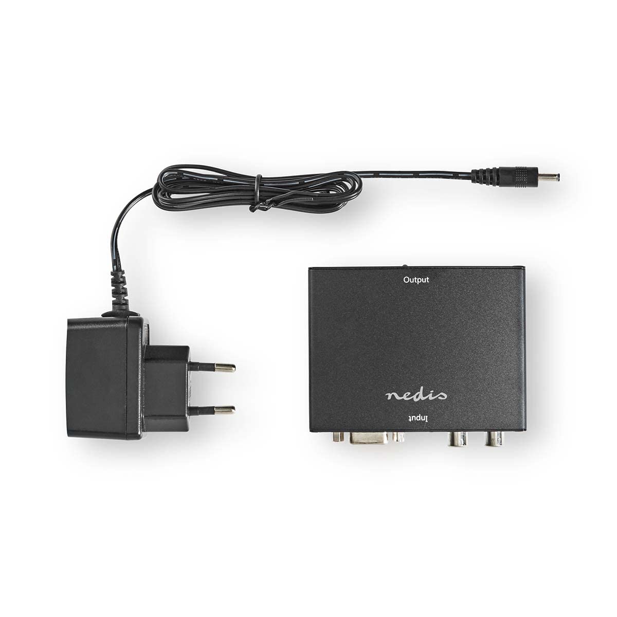 Convertisseur HDMI T - VGA Female / 2X RCA Femelle - Sortie HDMIT - 1 Voie - 1080p - 1,65 Gbps - Aluminium - Anthracite