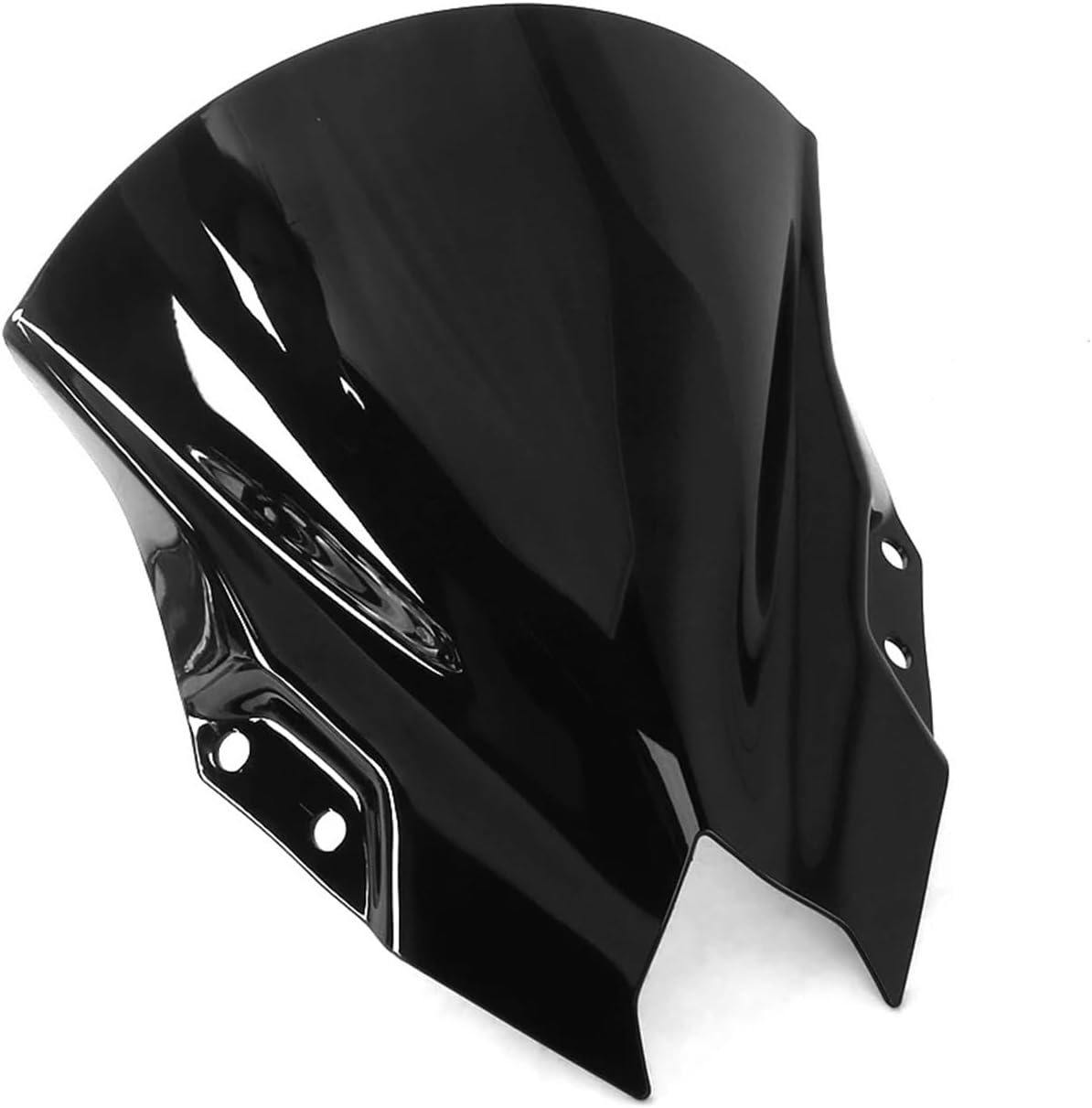 Motorcycle Wind Deflector Motorcycle Windscreen Wind Deflectors Double Bubble Windshield Screen For For Ninja 500 SE 2024 2025 Wind Deflectors(Black)