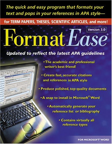 FormatEase, Version 4.0: Paper and Reference Formatting Software