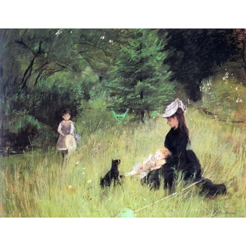 In the Meadow Morisot impression giclée décoration murale de chambre zen