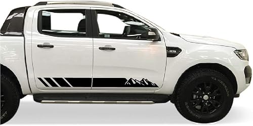 Miniatura 6 de Calcomanías gráficas de rayas de montaña compatibles con Ford Ranger All Generations (185B)