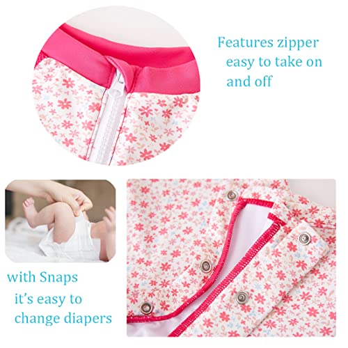 Image of UMELOK Baby Girl Swimsuit Infant UPF 50+ Bathing Suit Size Months
