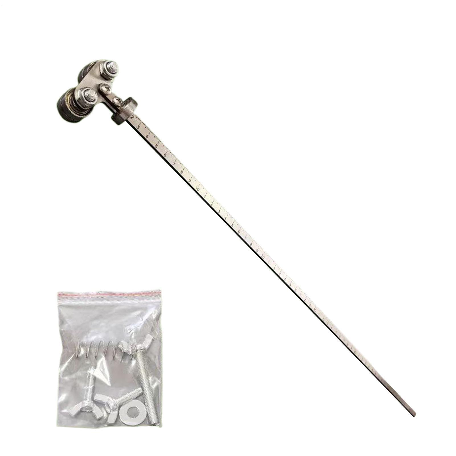 Guía de corte para sierra circular en acero inoxidable con regla de posicionamiento de 60cm