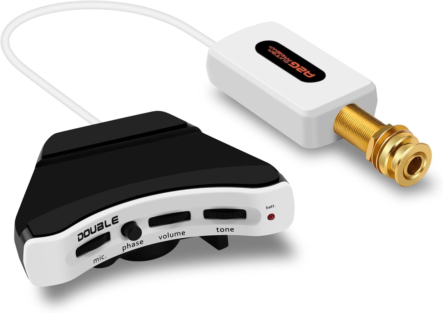 Classical Guitar Pickup Piezo Microphone Acoustic Guitar Pickup Volume Conotrol Suit for Acoustic Guitar Nylon String Classical Guitar