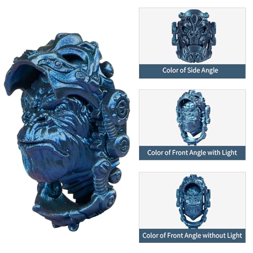 Image of ERYONE Burnt Titanium PLA Filament 3D Printer PLA Filament 1.75mm + /- 0.03mm, Glitter PLA Filament 2KG Cardboard Spool, Blue