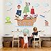 StarStick - Gran barco pirata 100x55 cm- Vinilos infantiles - T1 - Pequeño