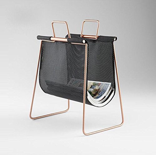 CJH Creative Iron Art Bookshelf Bedroom Shelf Modern Minimalist Office Magazine Rack