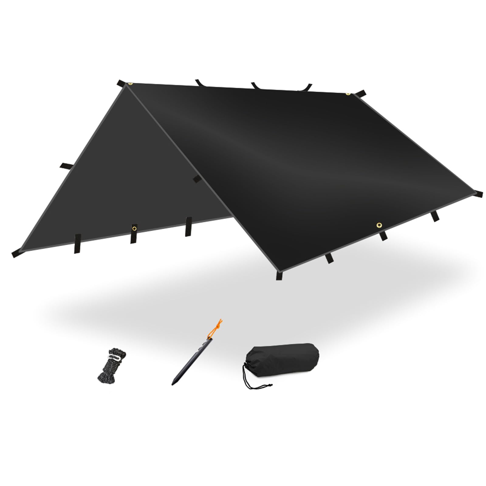 Auvent de camping imperméable haute résistance avec tapis de sol