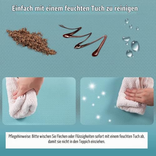 Carvapet rutschfest Küchenteppich Anti Ermüdungsmatte Küchenläufer Schaum-Stehmatten PVC Abwischbar Laufteppich Küchenmatte Bodenmatte… – Ansicht 4